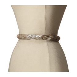 Accesorii Femei ADA Collection Skinny Wrap Belt Silver