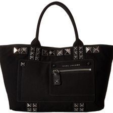 Marc Jacobs Canvas Chipped Studs Tote Black