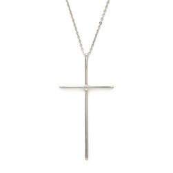 Bijuterii Femei Forever21 Cross Pendant Necklace Silver