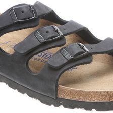 Birkenstock Florida Soft Footbed Black Nubuck