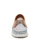 Incaltaminte Femei SKECHERS On The Go Unwind Boat Shoe TanLight Blue