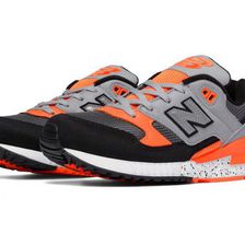 Incaltaminte Femei New Balance 530 90s Running Leather Black with Lead Orange