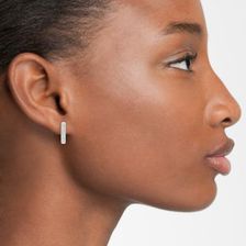 Bijuterii Femei NADRI Bar Stud Earrings RHODIUM