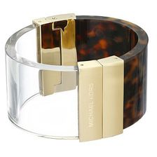 Bijuterii Femei Michael Kors Color Block Statement Hinge Bracelet GoldTortoiseLucite