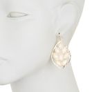 Bijuterii Femei Natasha Accessories Faceted Leaf Dangle Earrings IVORY
