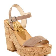 Incaltaminte Femei Dolce Vita Randi Platform Sandal ALMOND SUEDE