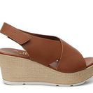 Incaltaminte Femei Callisto of California Callye Wedge Sandal Cognac