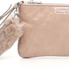 Miu Miu Shine Calfskin Pouch CIPRIA