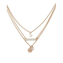 Bijuterii Femei Forever21 Charm Necklace Set Goldclear