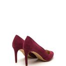 Incaltaminte Femei CheapChic Point Blank Faux Suede Pumps Wine