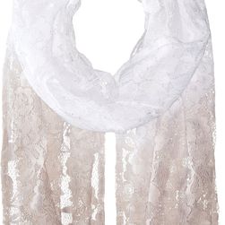 Betsey Johnson Ombre Lace Wrap Grey