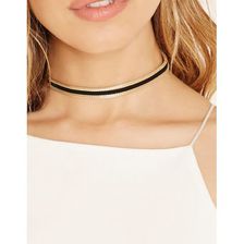 Bijuterii Femei Forever21 Velvet Chain Choker Goldblack