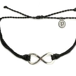 Accesorii Femei Pura Vida Silver Infinity Black Multicolor