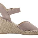Incaltaminte Femei Soludos Crisscross Wedge Feather Gray Suede
