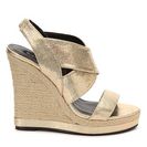 Incaltaminte Femei Michael Antonio Gerey Wedge Sandal Gold