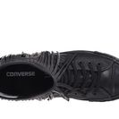 Incaltaminte Femei Converse Chuck Taylorreg All Starreg Premium Leather Fringe BlackBlackBlack