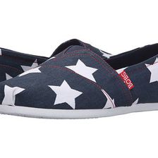Incaltaminte Femei SKECHERS Bobs Plush - Summer Spark NavyWhite