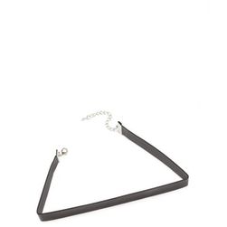 Bijuterii Femei CheapChic Sleek 90s Faux Leather Choker Black