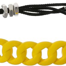Marc by Marc Jacobs Key Items Rubberized Solidly Linked Friendship Bracelet Yellow Jacket