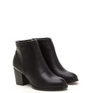 Incaltaminte Femei CheapChic Sleek In The City Chunky Booties Black