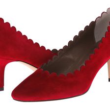 Vaneli Louise Red Suede