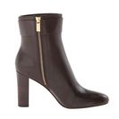 Incaltaminte Femei Michael Kors Guiliana Ankle Bootie Dark Chocolate Smooth Calf