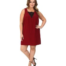 BB Dakota Plus Size Marloes Dresses Dark Rose