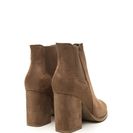 Incaltaminte Femei CheapChic Daily Uniform Faux Suede Chunky Booties Taupe
