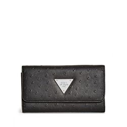 Accesorii Femei GUESS Stanwood Ostrich-Embossed Wallet black