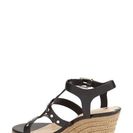 Incaltaminte Femei Via Spiga Indya Studded Wedge Sandal BLACK VACHETTA LEATHER