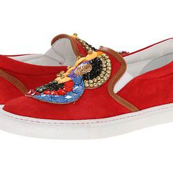 Incaltaminte Femei DSQUARED2 Embroidered Slip-on Sneaker Rosso