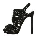 Incaltaminte Femei Just Cavalli Studded Platform Heels Black