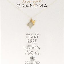 Dogeared Two-Tone Love You Grandma Necklace TWO TONE