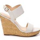 Incaltaminte Femei Jessica Simpson Jeisha Leather Wedge Sandal White