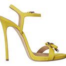 Incaltaminte Femei DSQUARED2 Sandal Giallo Camoscio