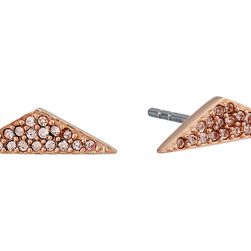 Fossil Triangle Studs Rose Gold