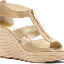 Michael Kors Damita Wedge Gold Canvas