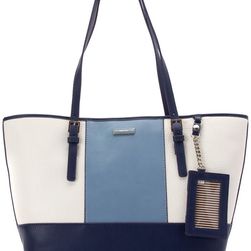 Nine West Ava Tote Snow Petal/India Ink/River Blue