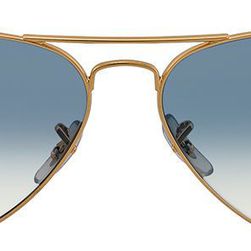 Ray-Ban Aviator Arista Light Blue Gradient Lenses 58mm Sunglasses N/A