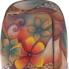 Anuschka Handbags Sling-Over Travel Backpack Tribal Bloom