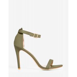 Incaltaminte Femei CheapChic Two Strap Heel Olive