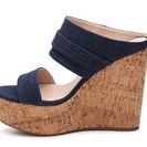 Incaltaminte Femei GC Shoes Fiesta Denim Wedge Sandal Navy