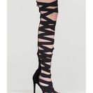 Incaltaminte Femei CheapChic X\'s And Oohs Gladiator Heels Black