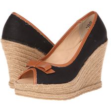 Fitzwell Paige Black Solid Fabric