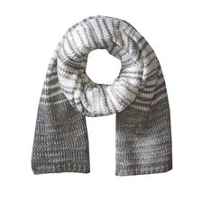 Calvin Klein Marble Stripe Scarf Heathered Mid Gray