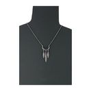 Bijuterii Femei Lucky Brand Feather Mini Necklace Medium Grey