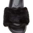 Incaltaminte Femei CheapChic Fur Life Flatform Slide Sandals Black