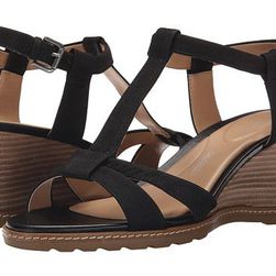 Incaltaminte Femei Rockport Garden Court T-Strap Black Goat Tumble Nubuck