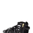Incaltaminte Femei Steve Madden Zeusss Flat Gladiator Sandal Women BLACK LEATHER