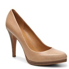 Incaltaminte Femei Nine West Rocha Leather Platform Pump Tan